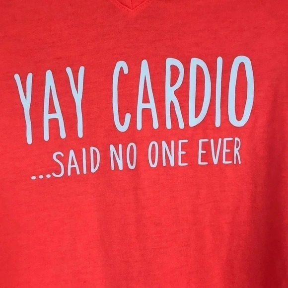 Athletic Works Orange Graphic Workout T-shirt - Picture 2 of 5